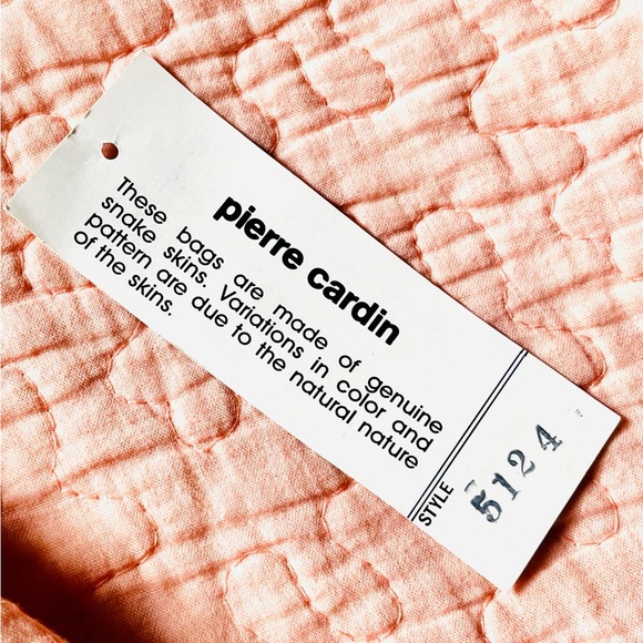 Pierre Cardin vintage brown snakeskin shouder bag with tan leather lining - Picture 13 of 14